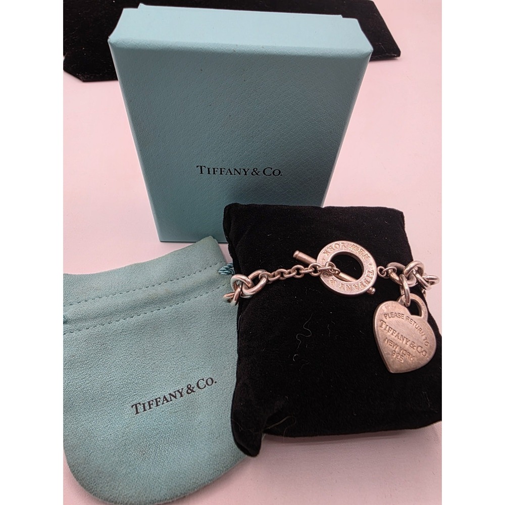 Tiffany & Co Authentic Bracelet 8.28" Please Return to Tiffany's ❤️ 925 Silver
